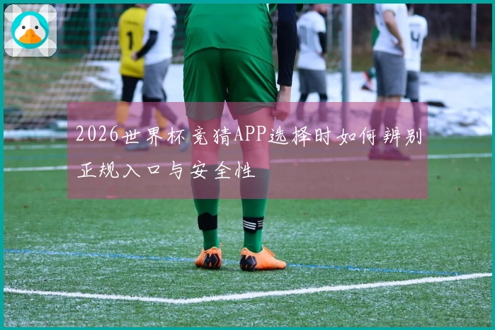2026世界杯竞猜APP选择时如何辨别正规入口与安全性